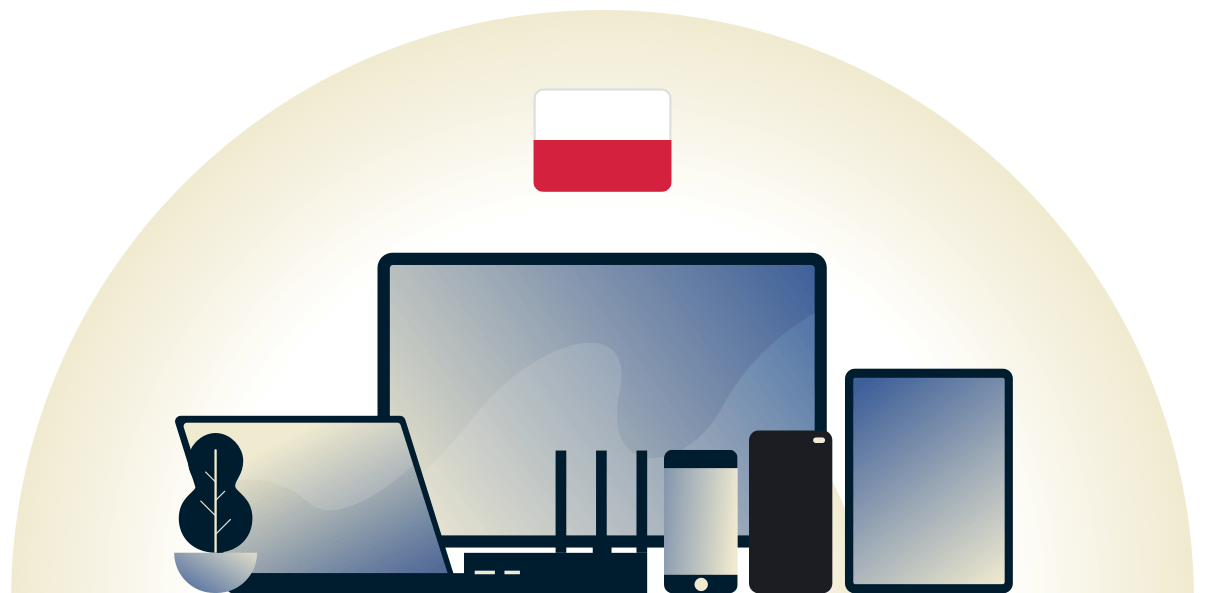 โปแลนด์ VPN ปกป้องความหลากหลายของอุปกรณ์